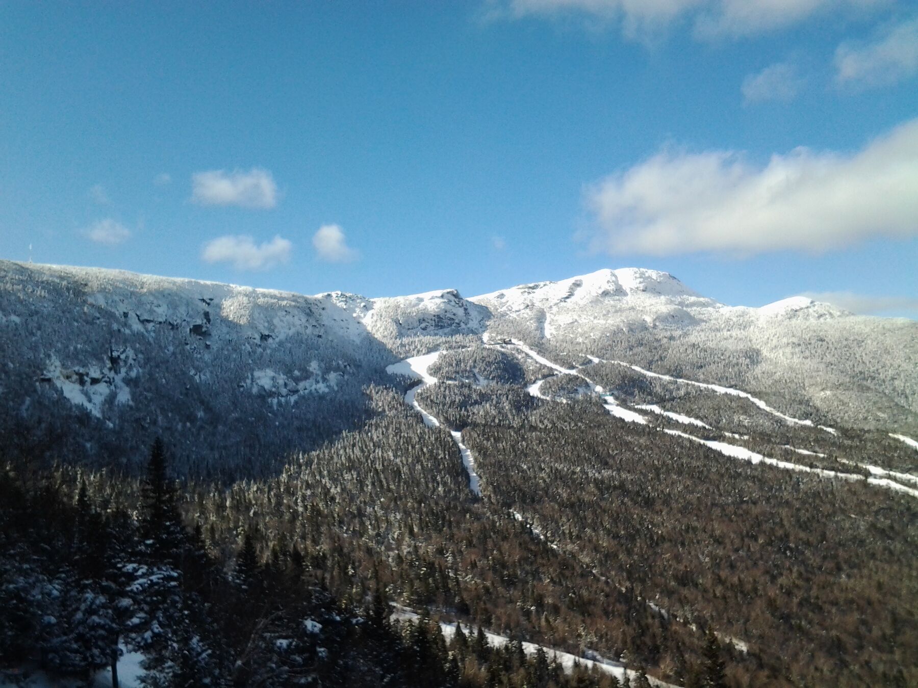 Looking towards the gondola area at Stowe.